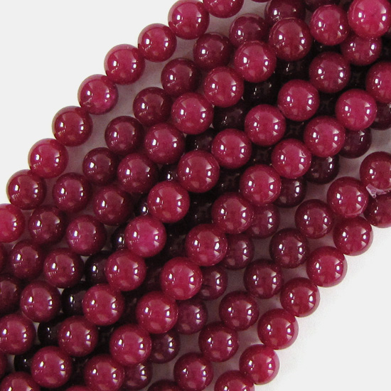 Red Jade Gemstone Round Beads For Jewelry Making Strand 15"4mm 6mm 8mm 10mm 12mm 