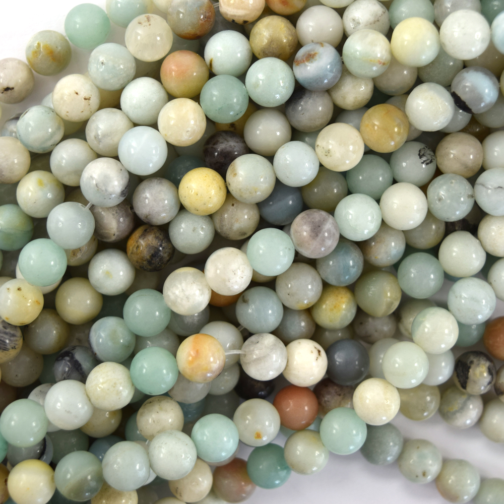 Natural Brazil Amazonite Gemstone Round Spacer Beads 15'' 4mm 6mm 8mm 10mm 12mm 