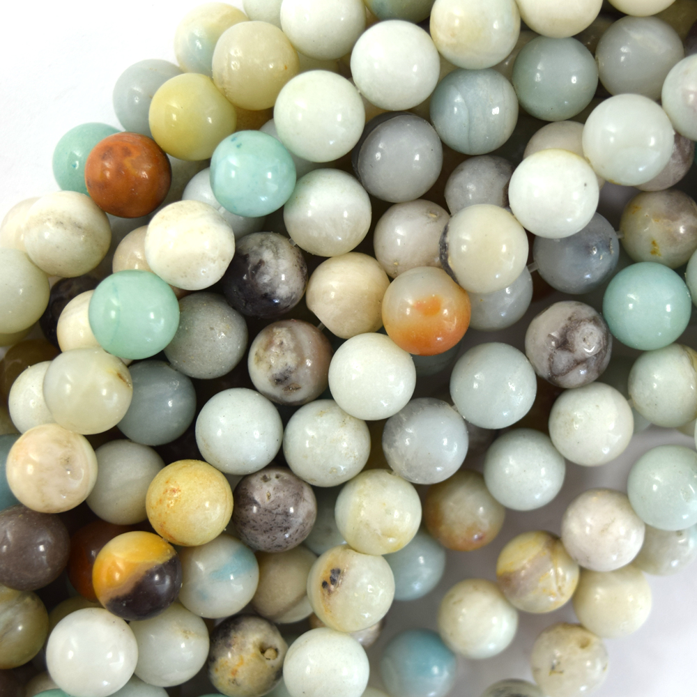 Natural Amazonite Gemstone Faceted Round Beads 15'' 2mm 4mm 6mm 8mm 10mm 12mm 