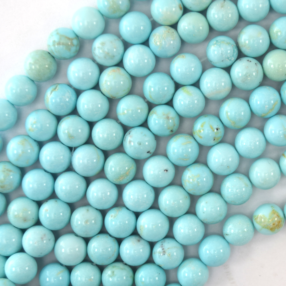 Natural African Turquoise Gemstone Round Beads 15.5'' 2mm 3mm 4mm 6mm 8mm 10mm 