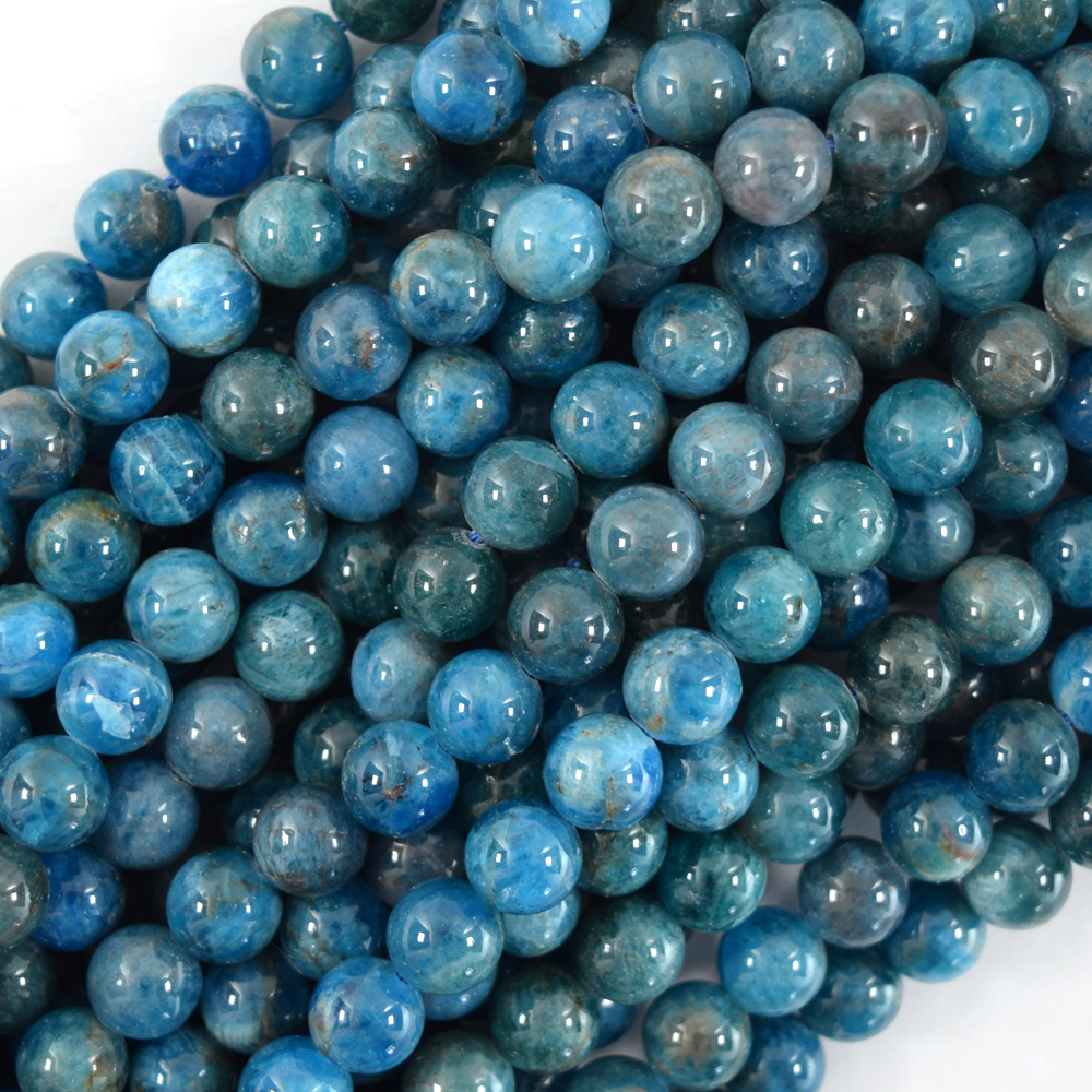 Natural Apatite Gemstone Round Beads 15.5'' Strand 4mm 6mm 8mm 10mm 12mm 