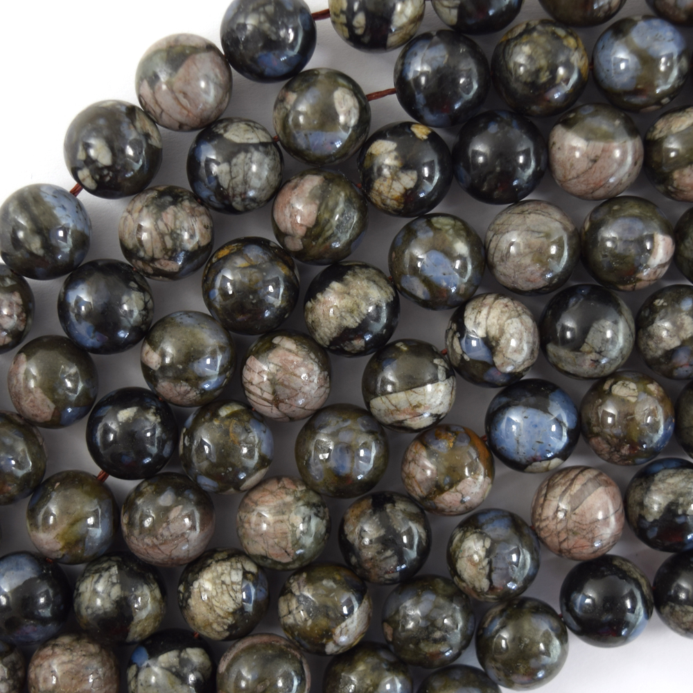 Natural Blue Gray Opal Round Beads Gemstone 15.5" Strand 4mm 6mm 8mm 10mm 12mm