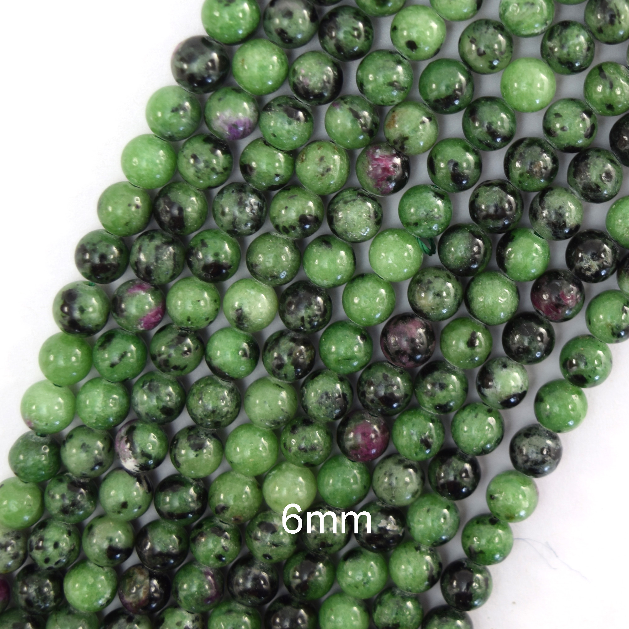 Natural Ruby Zoisite Round Beads Gemstone 15″ Strand 6mm 8mm 10mm