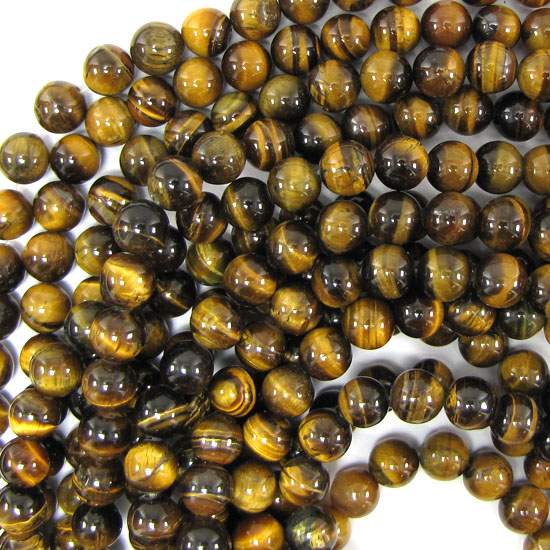 Natural Faceted Tiger Eye Round Beads Gemstone 15" Strand 4mm 6mm 8mm 10mm 12mm