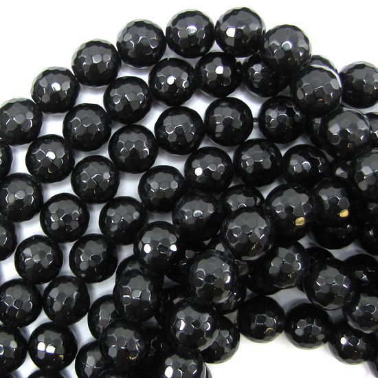 Natural Black Onyx Gemstones Round Beads 15'' 2mm 3mm 4mm 5mm 6mm 8mm 10mm 12mm 