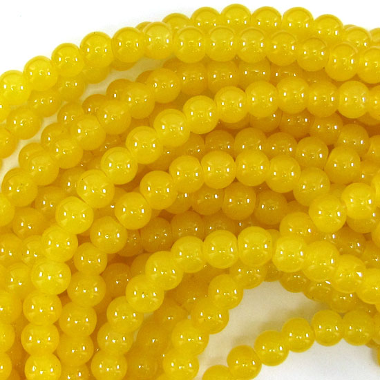 6mm Black Blue Brown Pink Red Yellow Magenta Glass Round Beads 14" Strand - Picture 8 of 8