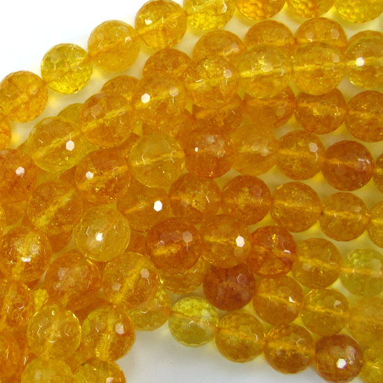 Yellow Citrine Round Beads Gemstone 15 Strand 4mm 6mm 8mm 10mm 12mm