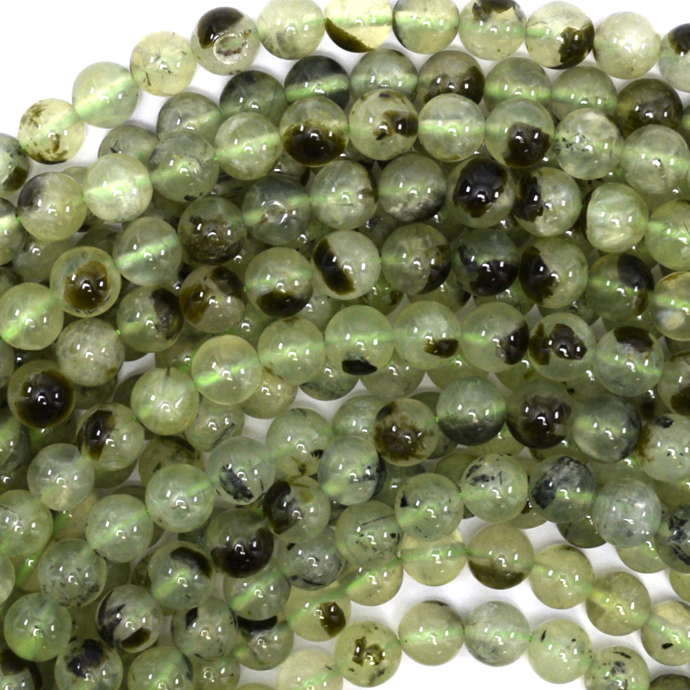 4mm 6mm 8mm 10mm 12mm 14mm verde naturale Prehnite ROUND Loose Beads 15" 