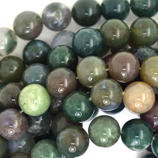 12mm indian agate coin beads 15.5" strand 