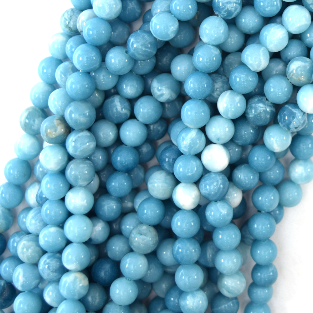 6 mm 8 mm 10 mm 12 mm bleu brésilien Aigue-marine quartz Gems Round Loose Beads 15"AAA 